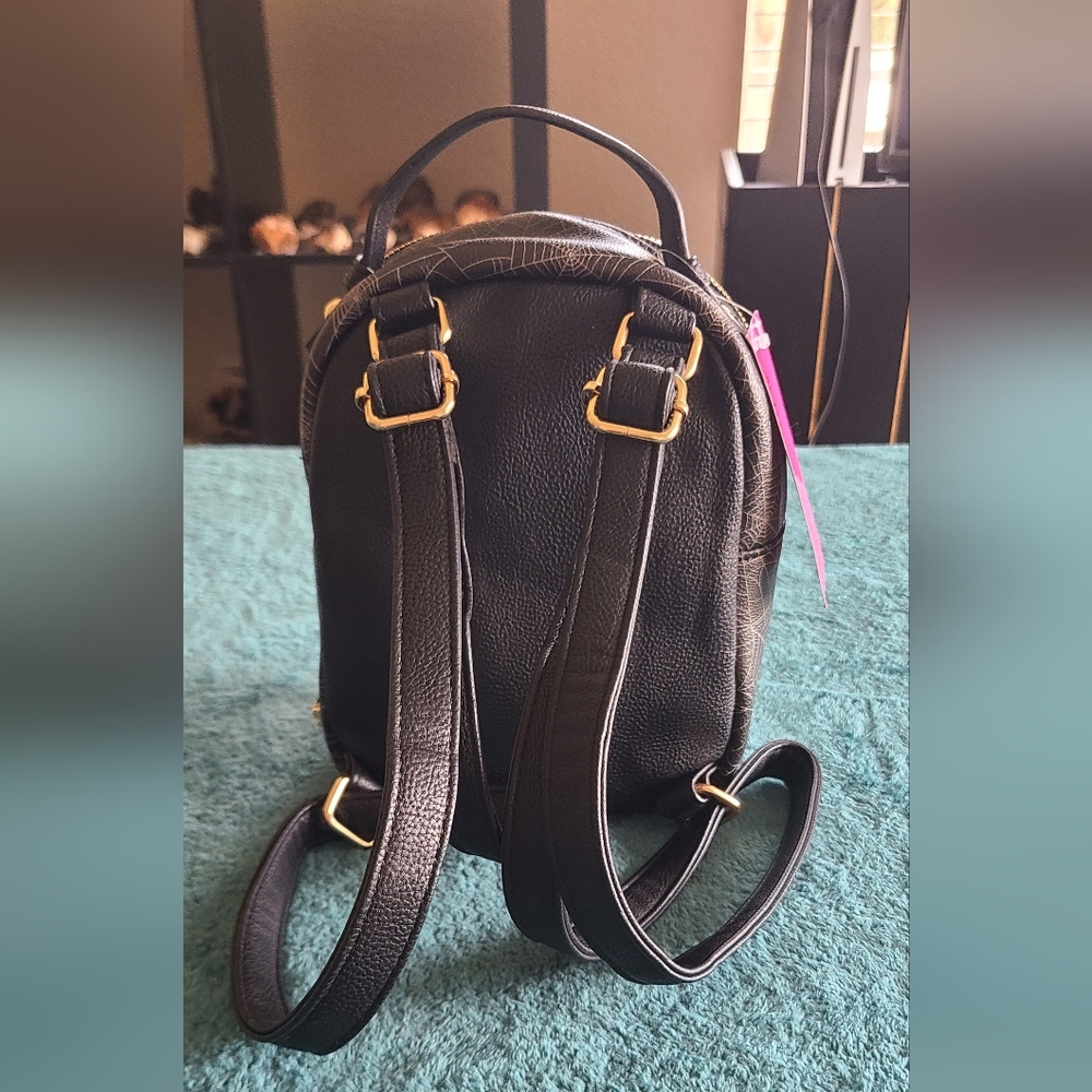 NWT Betsey Johnson Spider Web Cat Backpack - Picture 8 of 14